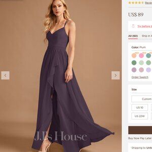 Bridesmaid/Prom dress JJs House (2 sizes available)